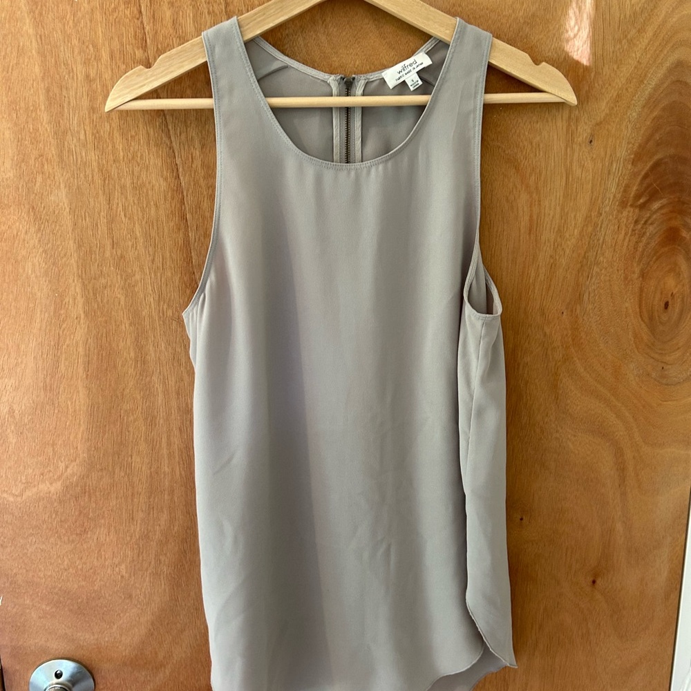Wilfred Taupe Sleeveless Tank Top